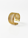 Bague Couture Alice Bianca Plaqué Or | Balloul Paris
