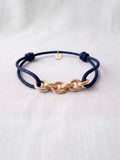 Bracelet Homme Cordon & Chaîne Plaqué Or  | Balloul Paris