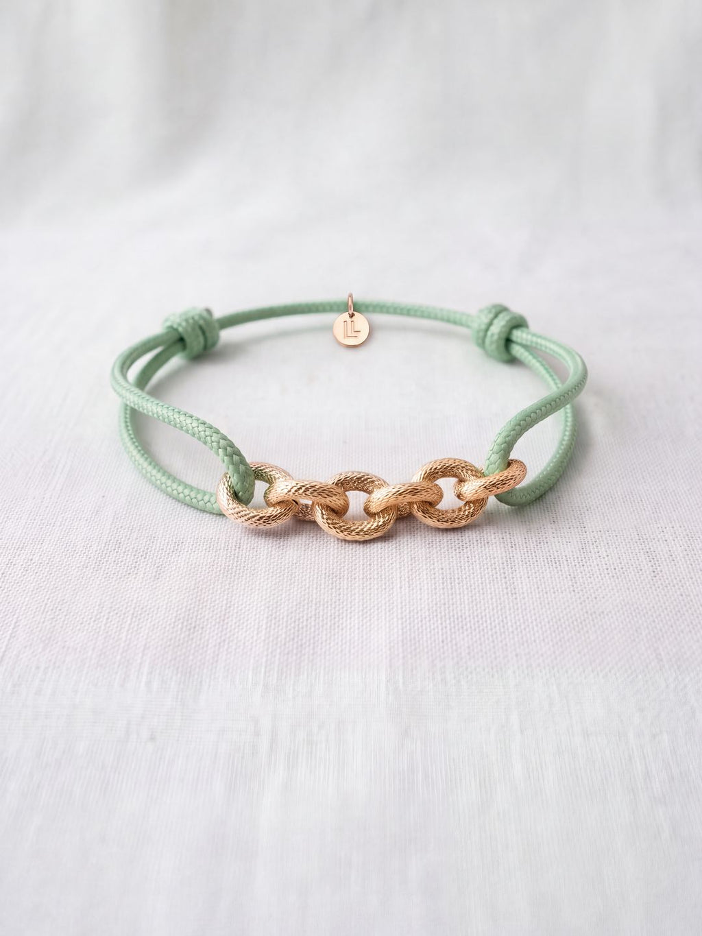 Bracelet Homme Cordon & Chaîne Plaqué Or  | Balloul Paris