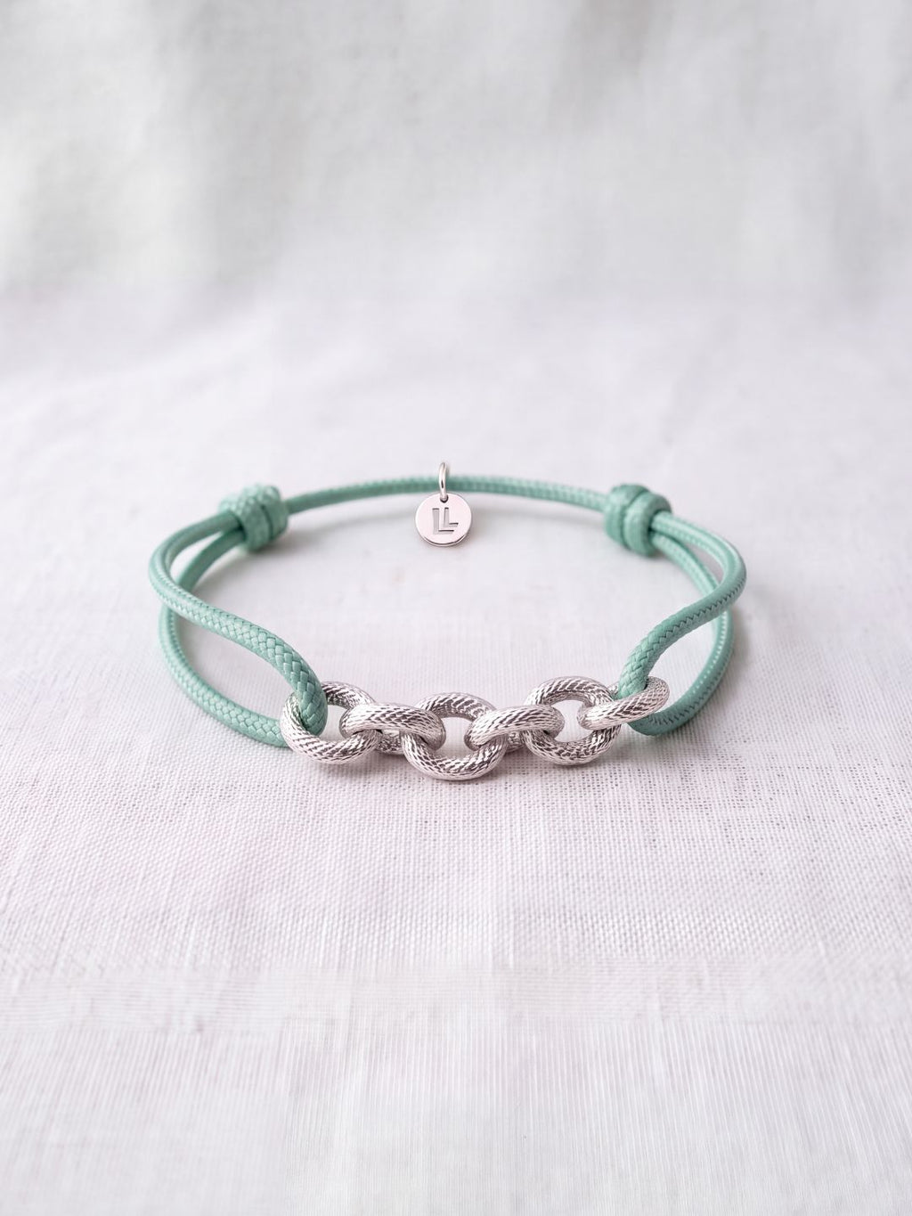 Bracelet Homme Cordon & Chaîne Plaqué Argent | Balloul Paris
