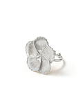 Bague Fleur Alice Bianca Plaqué Argent | Balloul Paris