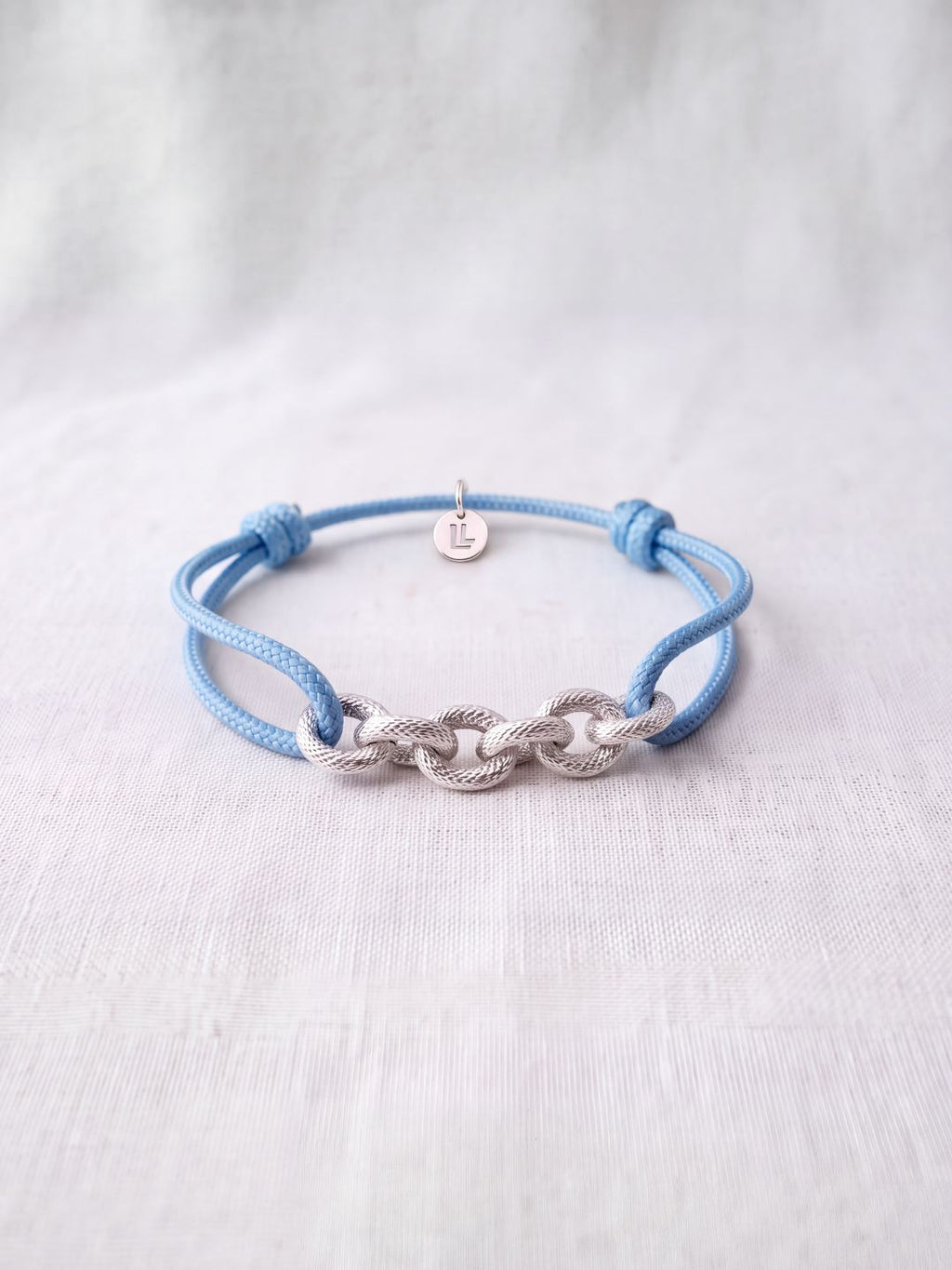 Bracelet Homme Cordon & Chaîne Plaqué Argent | Balloul Paris