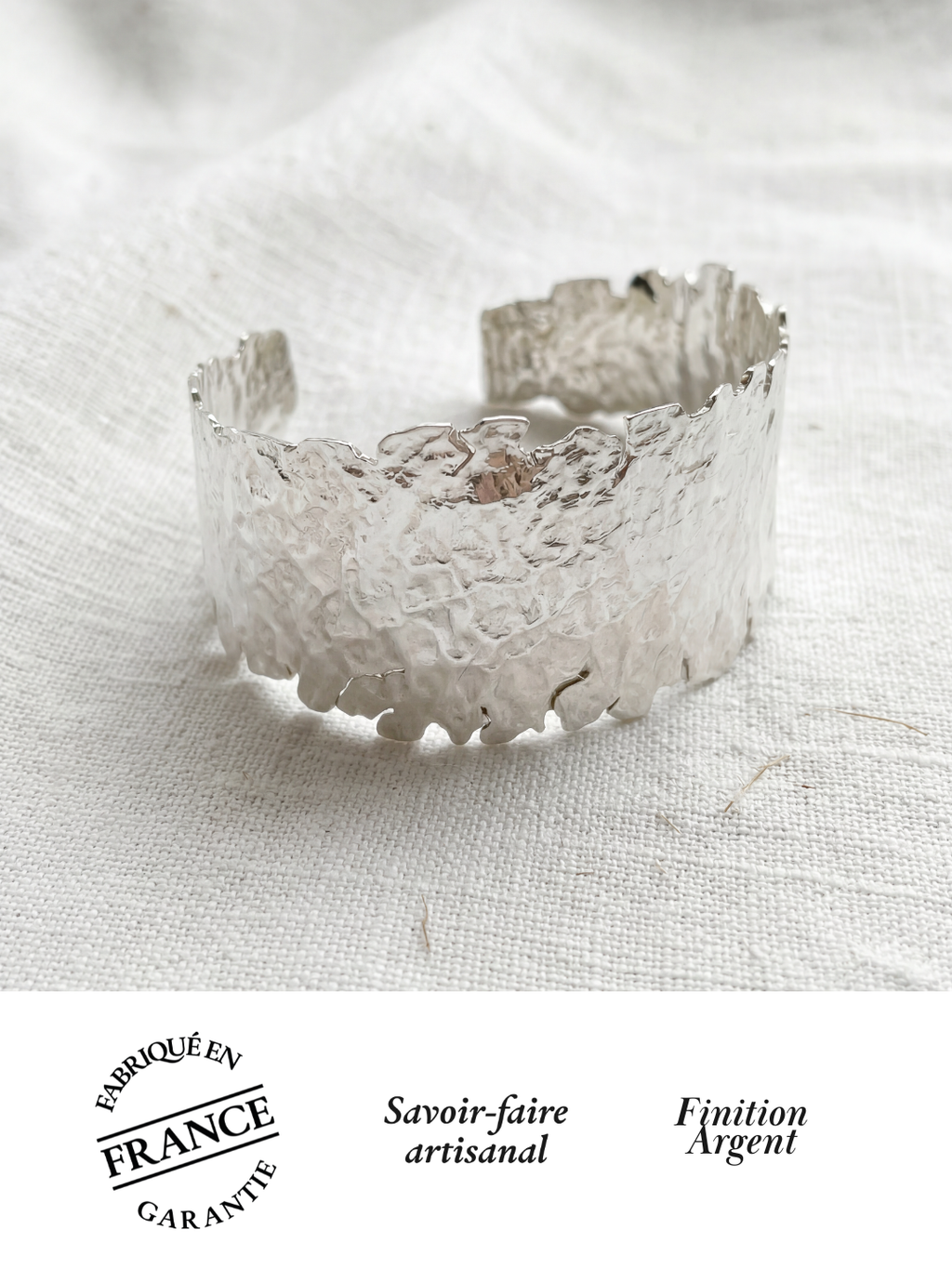 Bracelet Lunaire Alice Bianca Plaqué Argent | Balloul Paris