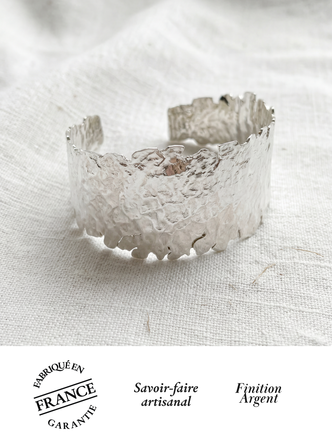 Bracelet Lunaire Alice Bianca Plaqué Argent | Balloul Paris