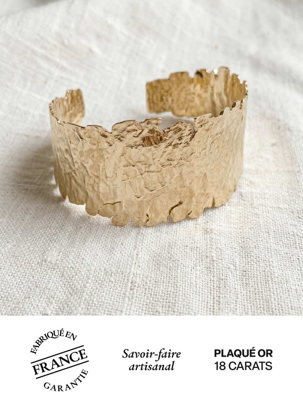 Bracelet Lunaire Alice Bianca Plaqué Or | Balloul Paris