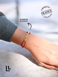 Bracelet Femme Cordon & Chaîne Plaqué Or ou Argent | Balloul Paris