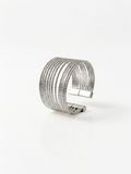 Bague Couture Alice Bianca Plaqué Argent | Balloul Paris