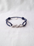 Bracelet Homme Cordon & Chaîne Plaqué Argent | Balloul Paris
