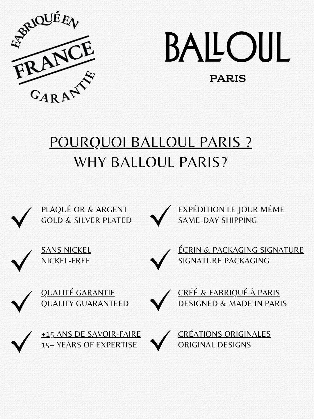 Bracelet Homme Cordon & Chaîne Plaqué Or  | Balloul Paris