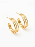 Boucles d’Oreilles Créoles Petit Modèle en Plaqué Or 18 Carats |  Balloul Paris