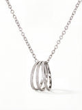 Collier Homme avec Pendentif Rond Finition Argent au Motif Matelassé | Balloul Paris