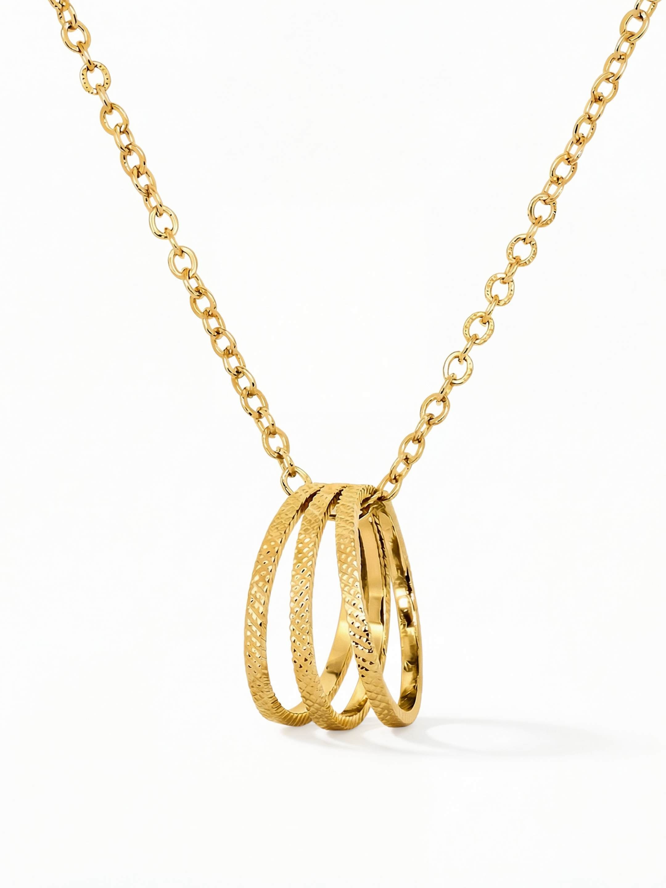 Collier Pendentif Rond en Plaqué Or 18 Carats | Balloul Paris