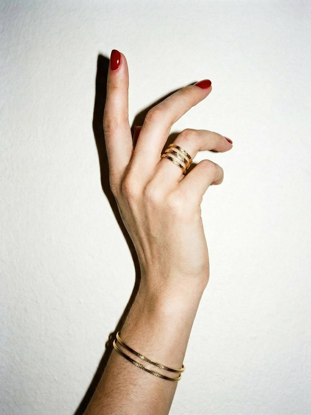Parure Bracelet Jonc & Bague Ajustable en Plaqué Or 18 carats | Balloul Paris