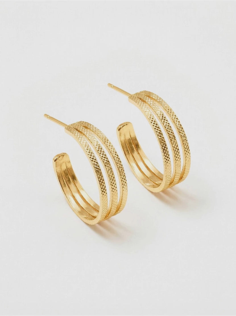 Boucles d’Oreilles Créoles Plaqué Or Femme | Balloul Paris 7